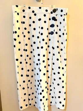 Zara Polka Dot Wide Leg culottes pants